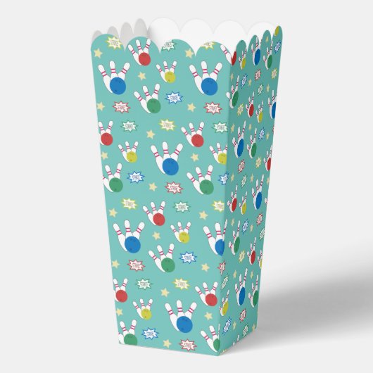Bowling Pattern Popcorn Geschenkschachtel (Vorderseite)