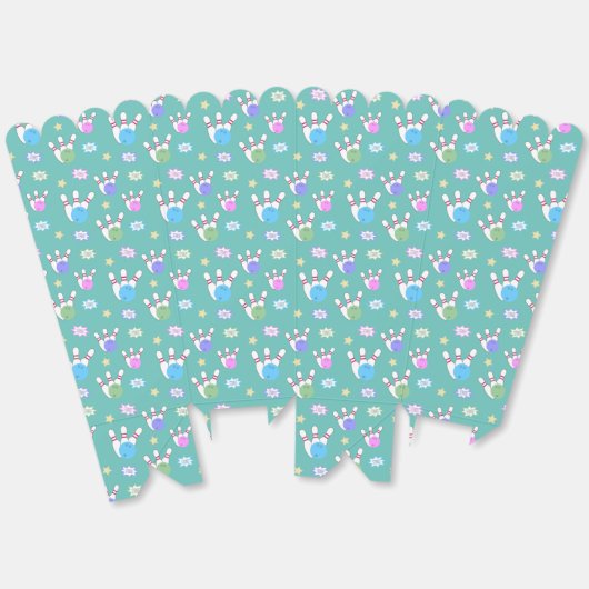 Bowling Pattern Popcorn Geschenkschachtel (Ungeklappt)
