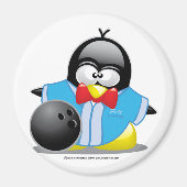 Bowling Penguin Magnet (Vorne)