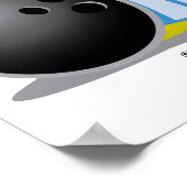 Bowling Penguin Poster (Ecke)