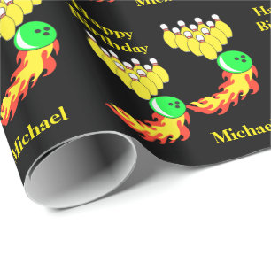 Bowling Personalisiert Geburtstagsgeschenk Geschenkpapier