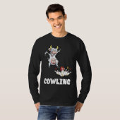 Bowling Pin Cow Funny Bowling Bowler Strike Bowlin T-Shirt (Vorne ganz)