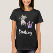 Bowling Pin Funny Bowling Bowler Cow Strike Bowlin T-Shirt (Vorderseite)