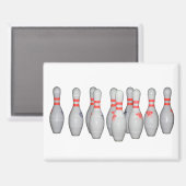 Bowling Pin Magnet (Vorderseite/Rückseite)