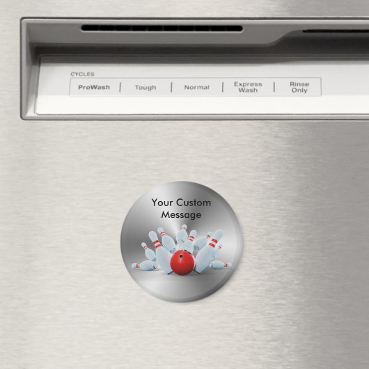 Bowling Pins 10 Pin Bowling Custom Magnet (In Situ (Geschirrspüler))