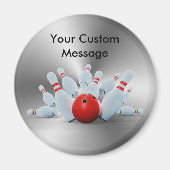 Bowling Pins 10 Pin Bowling Custom Magnet (Vorne)