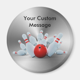 Bowling Pins 10 Pin Bowling Custom Magnet