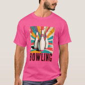 Bowling Pins in Action T-Shirt (Vorderseite)