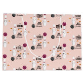 Bowling Pizza macht Spaß Kindergeburtstag Große Geschenktüte (Rückseite)