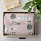 Bowling Pizza macht Spaß Kindergeburtstag Seidenpapier (Geschenk)