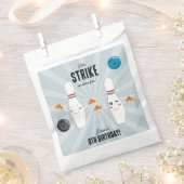 Bowling Pizza Strike Up Some Fun Kids Birthday Geschenktütchen (Ausgeschnitten)