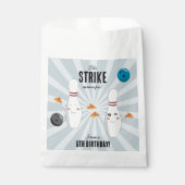 Bowling Pizza Strike Up Some Fun Kids Birthday Geschenktütchen (Vorderseite)