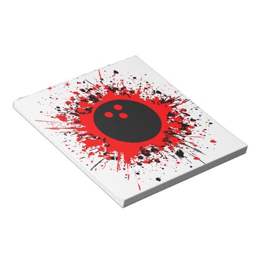 Bowling-Plattformen Notizblock (angewinkelt)