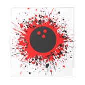 Bowling-Plattformen Notizblock (Vorderseite)