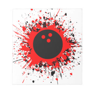 Bowling-Plattformen Notizblock