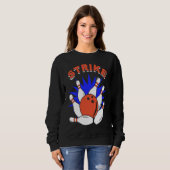 bowling player bowler bowling game bowling sweatshirt (Vorne ganz)