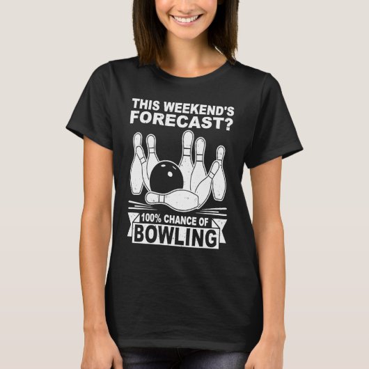 bowling player bowler bowling game bowling T-Shirt (Vorderseite)