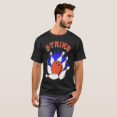 bowling player bowler bowling game bowling T-Shirt (Vorne ganz)