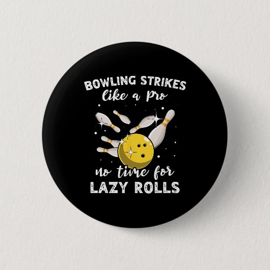 Bowling Player Bowler Slow Bowling Button (Vorderseite)