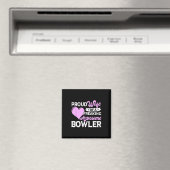 Bowling Player Coach Bowler Ehefrau Magnet (In Situ (Geschirrspüler))