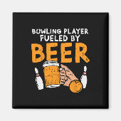 Bowling Player Funny Sport Bowler Player Te Magnet (Vorne)