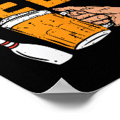 Bowling Player Funny Sport Bowler Player Te Poster (Ecke)