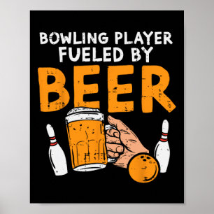 Bowling Player Funny Sport Bowler Player Te Poster