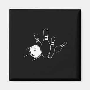 Bowling Pocket Style Sports Bowler Team Bowling Lo Magnet