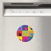 Bowling Pop Art Magnet (In Situ (Geschirrspüler))