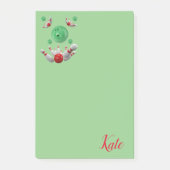 Bowling Post-it Klebezettel (Vorderseite)