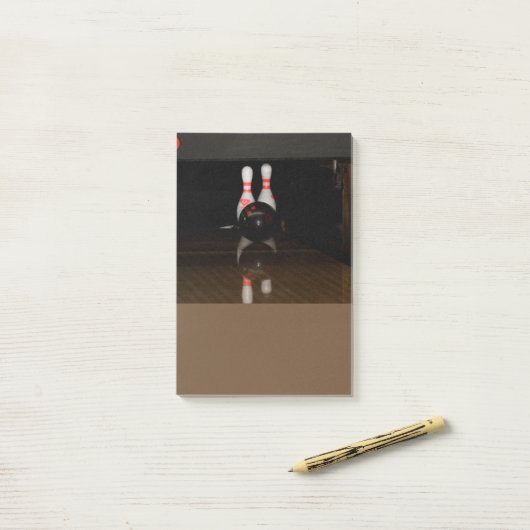 Bowling Post it Notes Post-it Klebezettel (Auf Schreibtisch)