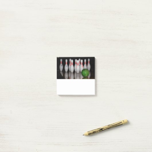 Bowling Post it Notes Post-it Klebezettel (Auf Schreibtisch)