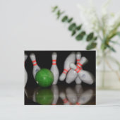 Bowling Postcard Postkarte (Stehend Vorderseite)