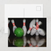 Bowling Postcard Postkarte (Vorne/Hinten)