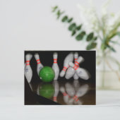 Bowling Postcard Postkarte (Stehend Vorderseite)