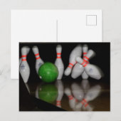 Bowling Postcard Postkarte (Vorne/Hinten)