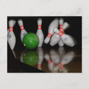 Bowling Postcard Postkarte