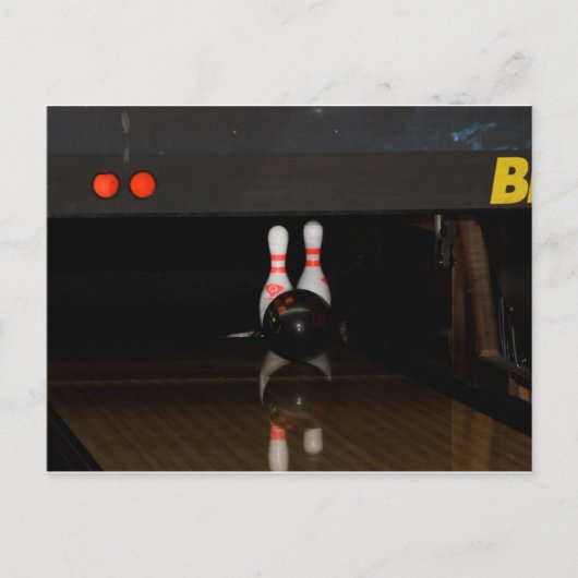 Bowling Postcard Postkarte (Vorderseite)