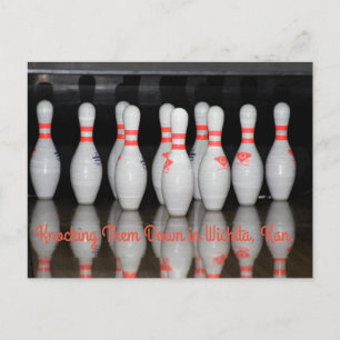 Bowling Postcard Postkarte