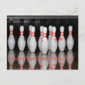 Bowling Postcard Postkarte (Vorderseite)