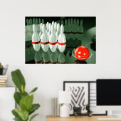 Bowling Poster (Heimbüro)