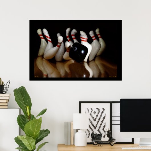 Bowling Poster (Heimbüro)