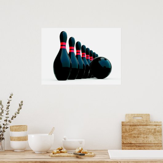 Bowling Poster (Küche)