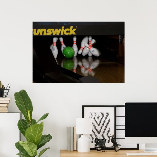 Bowling Poster (Heimbüro)