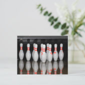Bowling Postkarte (Stehend Vorderseite)