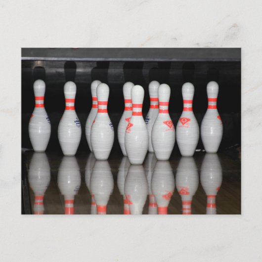 Bowling Postkarte (Vorderseite)