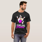 Bowling Princess Crown Bowling Pin Strike Bowler B T-Shirt (Vorne ganz)