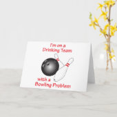 Bowling Problem Karte (Gelbe Blume)