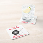 Bowling Problem Rechteckiger Pappuntersetzer (Vor Ort)