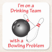 Bowling Problem Rechteckiger Pappuntersetzer (Vorderseite)